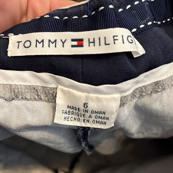 Vintage Y2K Tommy Hilfiger Blue Floral Print Design Cropped Pants - Picture 12 of 12